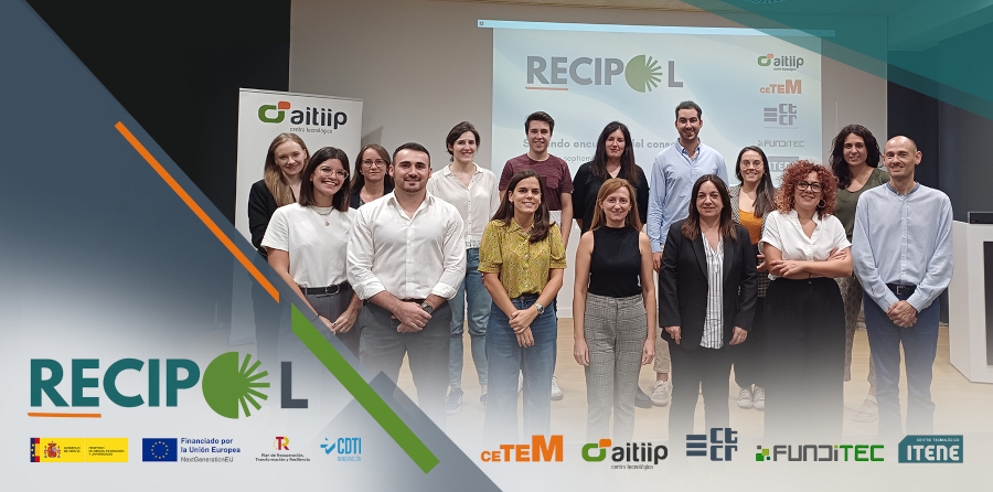 Aitiip acoge la segunda reunión de seguimiento del proyecto RECIPOL en Zaragoza